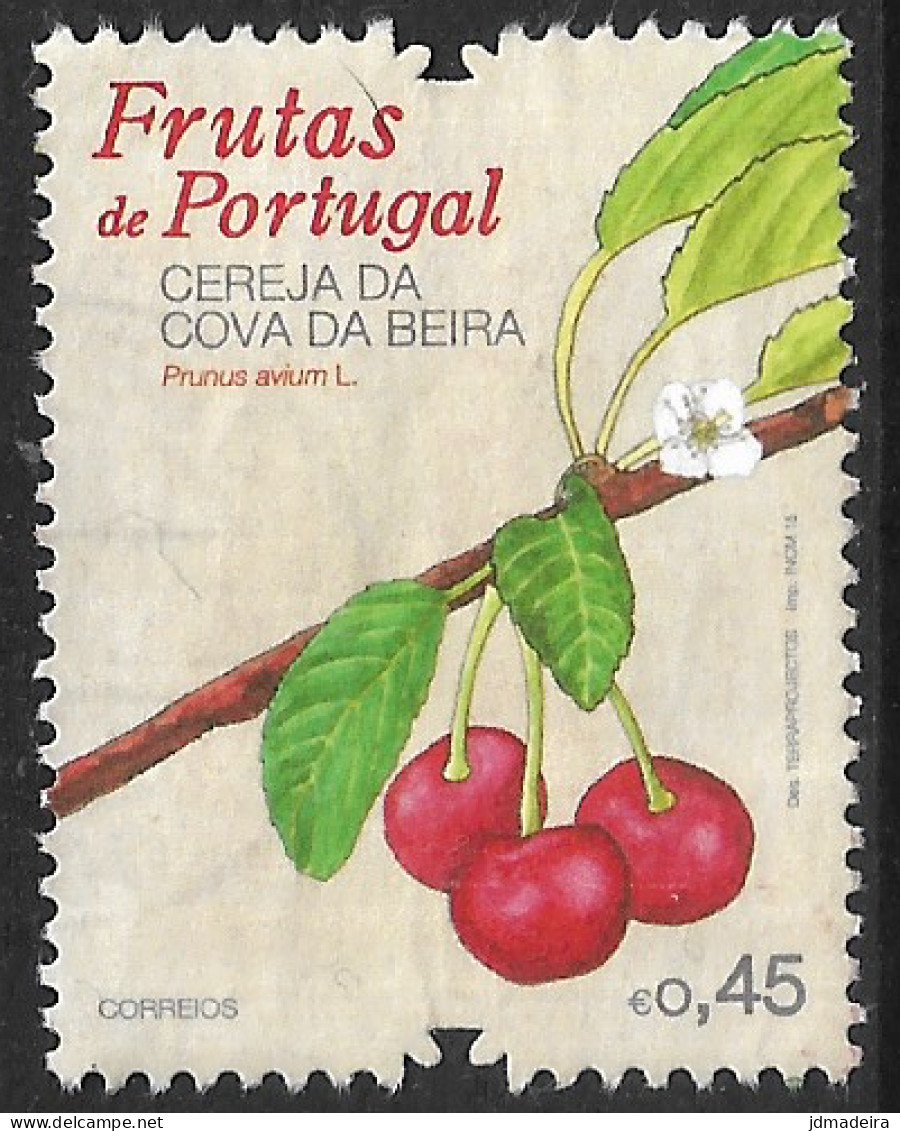 Portugal – 2015 Fruits 0,45 Used Stamp - Used Stamps