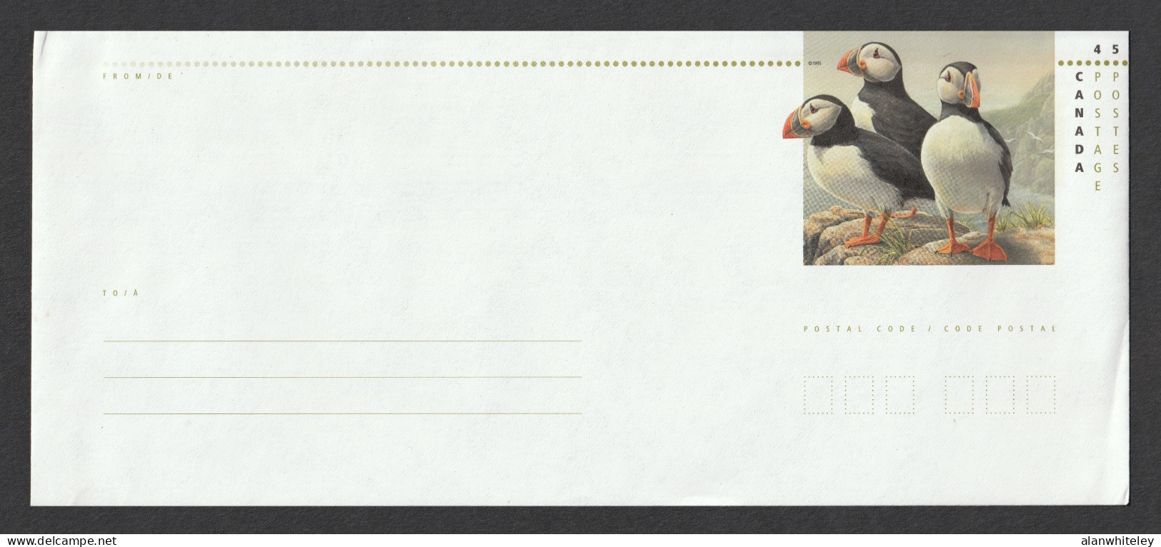 CANADA 1996 Birds Of Canada : Pre-Paid Envelope MINT/UNUSED / SLIGHT CREASING - 1953-.... Reign Of Elizabeth II