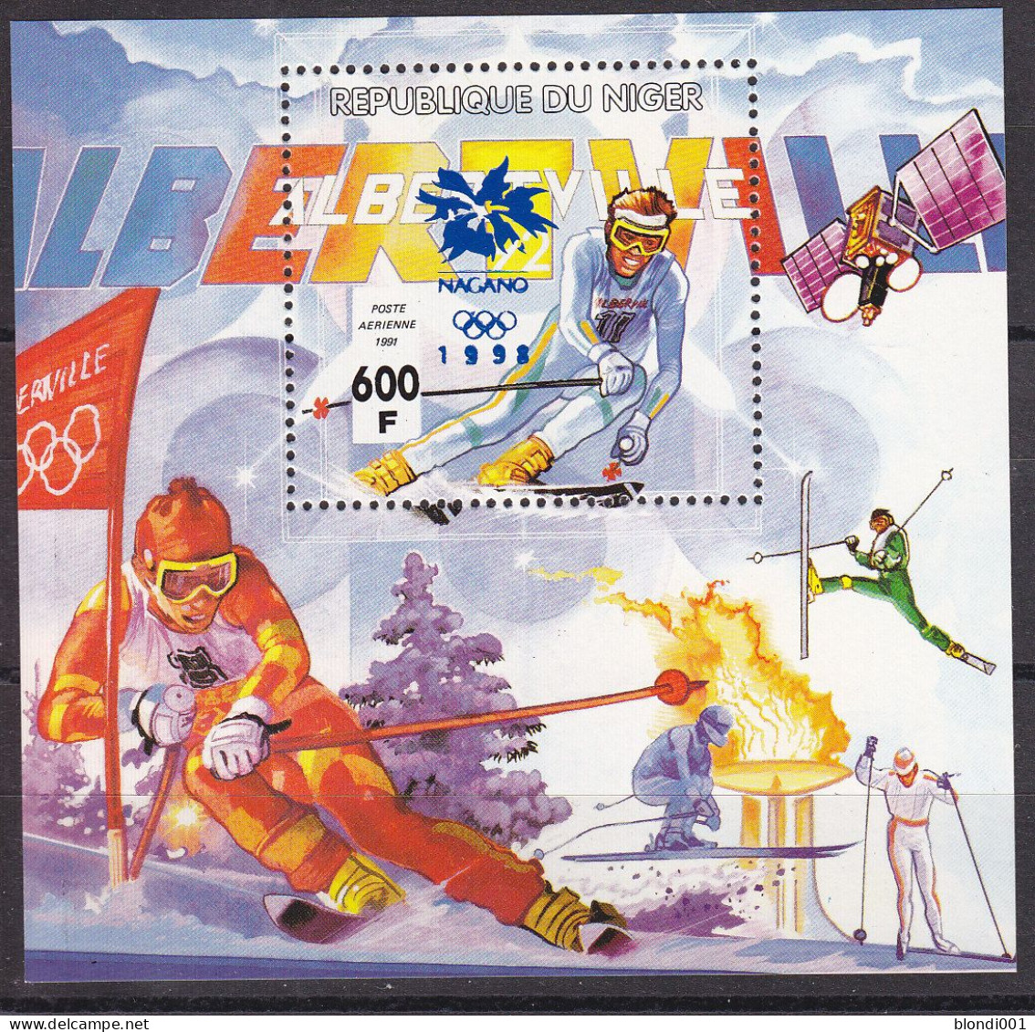 Olympics 1998 - Ski - SPACE - NIGER - S/S MNH - Hiver 1998: Nagano