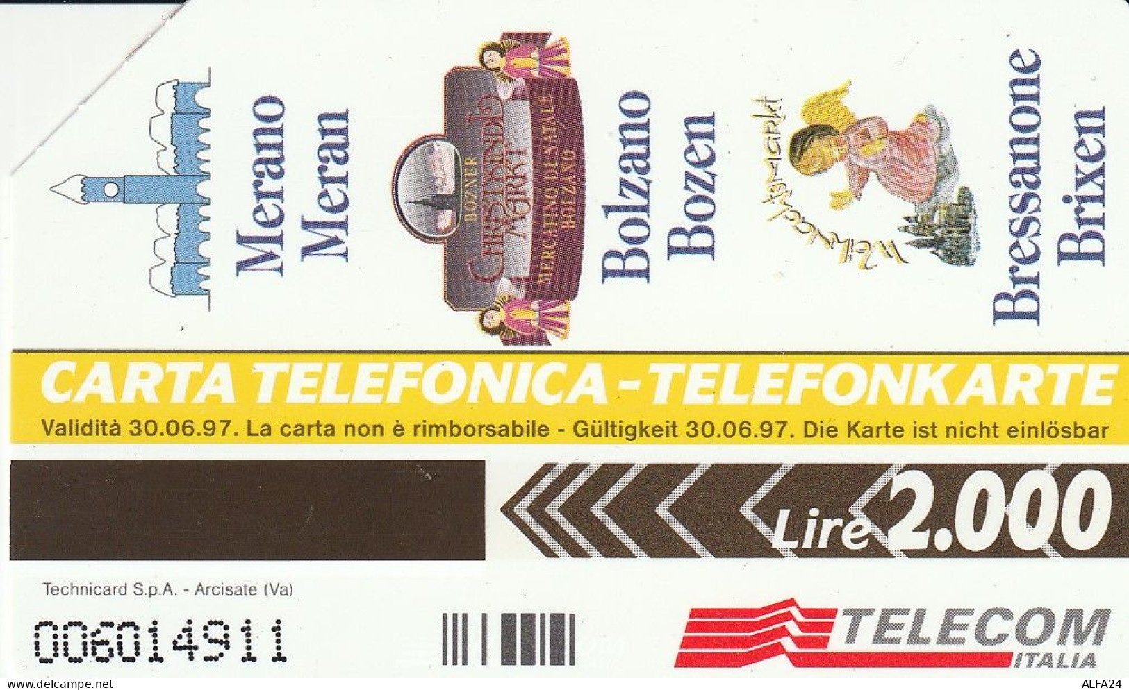 SCHEDA TELEFONICA USATA PRIV4 MERCATINI DI NATALE  (911 U - Private TK - Ehrungen