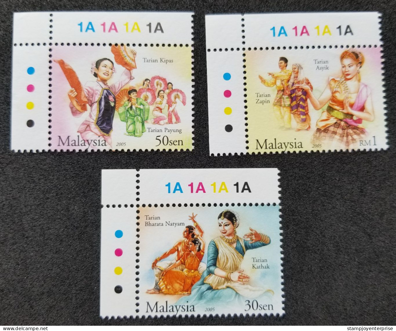 Malaysia Traditional Dance 2005 Costumes Dances Culture Attire Cloth Indian Chinese Malay Art (stamp Plate) MNH - Malaysia (1964-...)