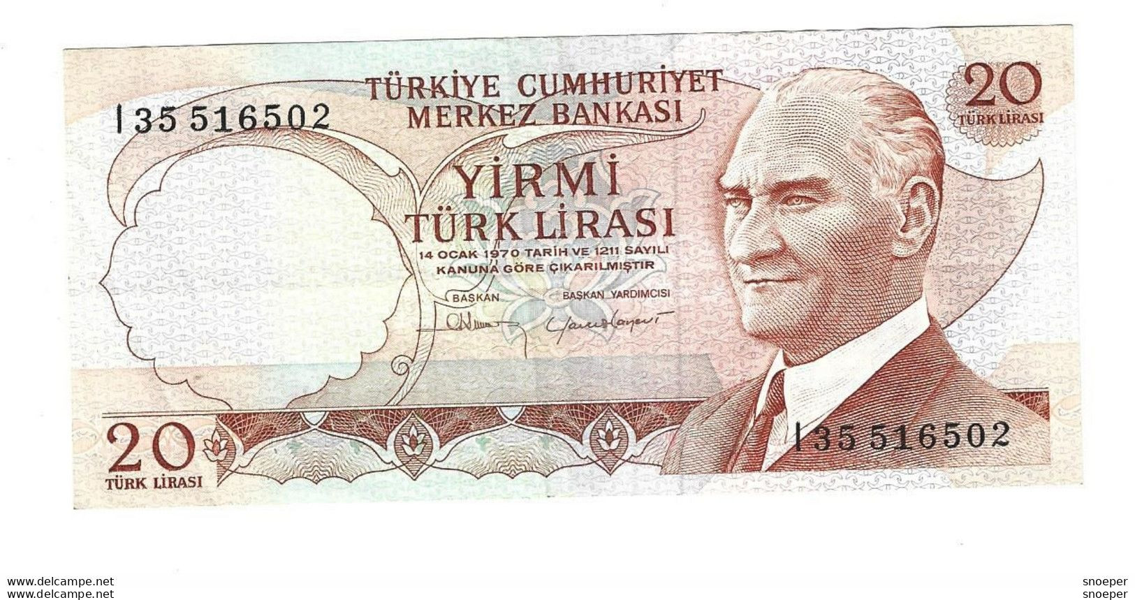 *turkey 20 Lira 1974  187b - Türkei