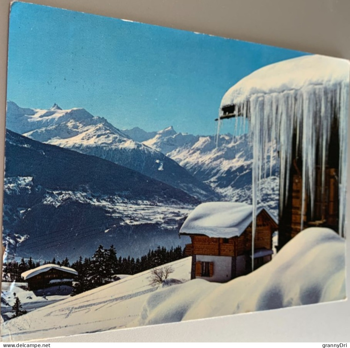 Suisse Crans Montanas1978 Hiver Sur Les Chalets Stalagtites Alpes Valaisannes -ed Botinelli 1966 Bis - Crans-Montana