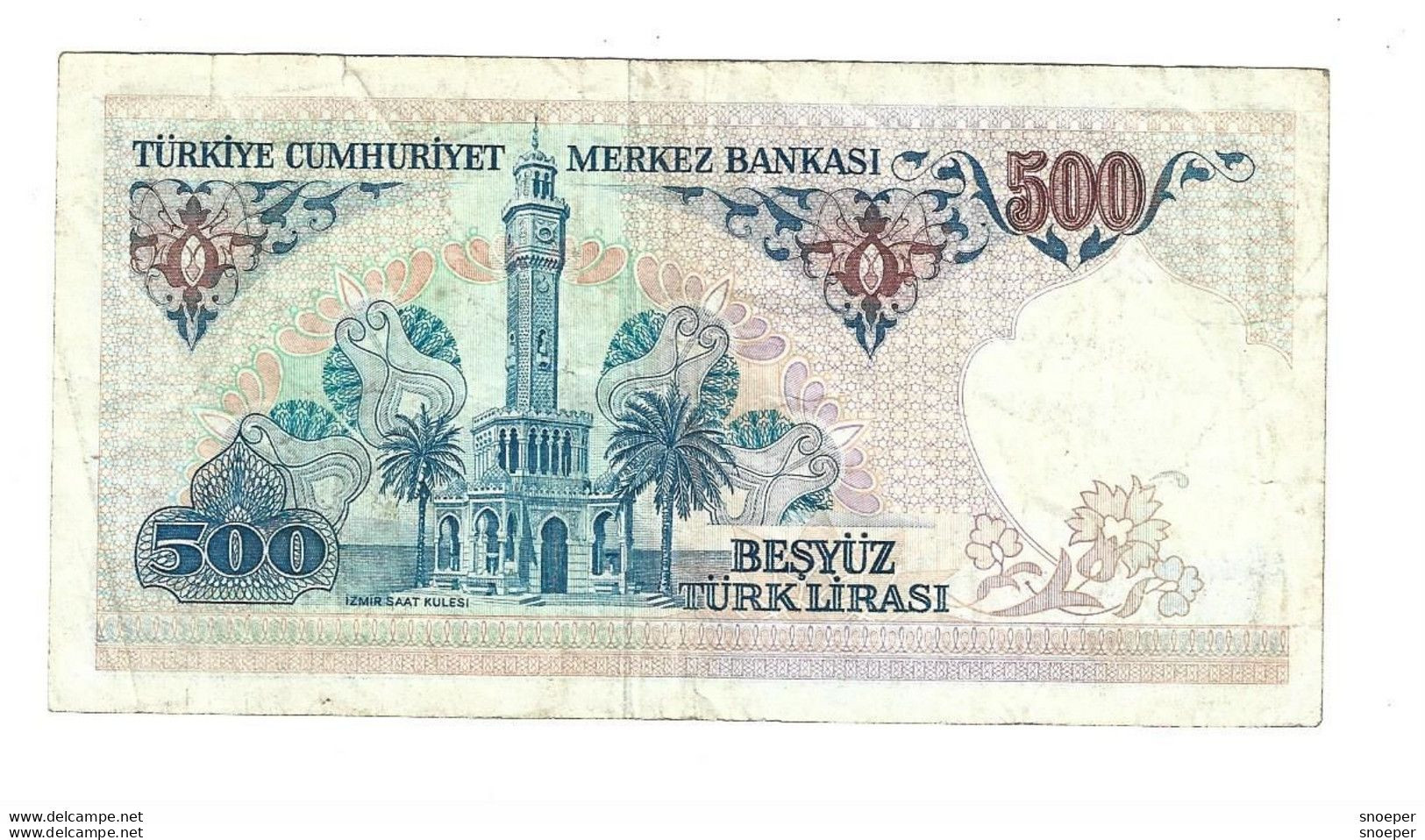 *turkey 500 Lira 1983  195 - Turquie