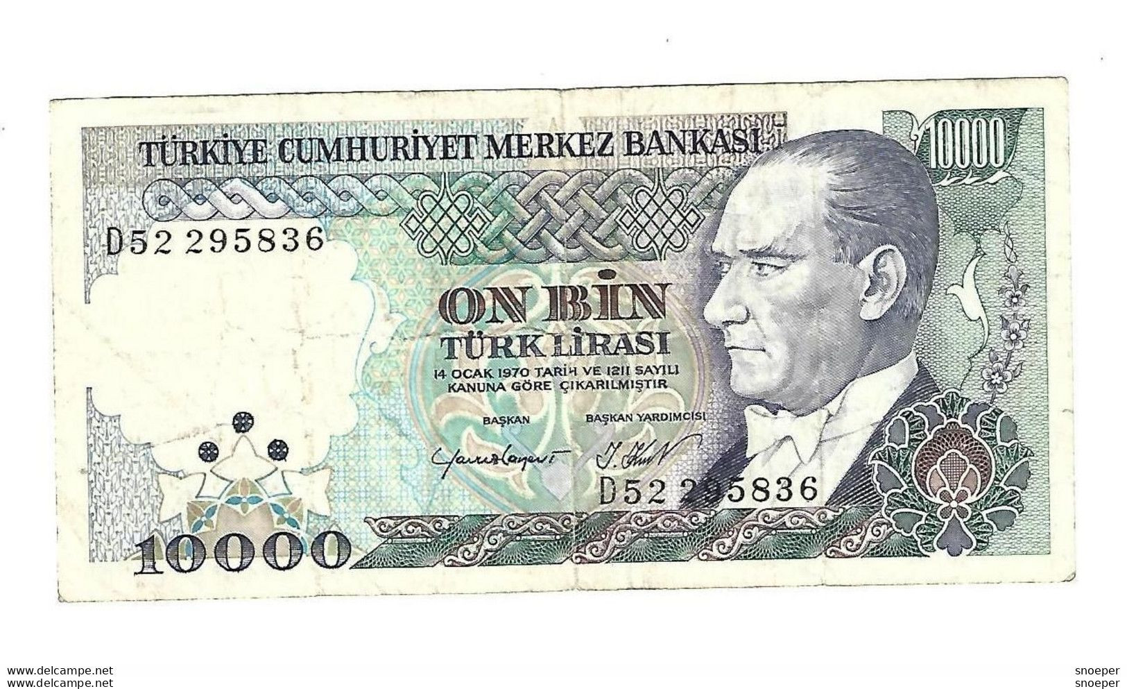 *turkey 10000 Lira 1989  200 - Turkey