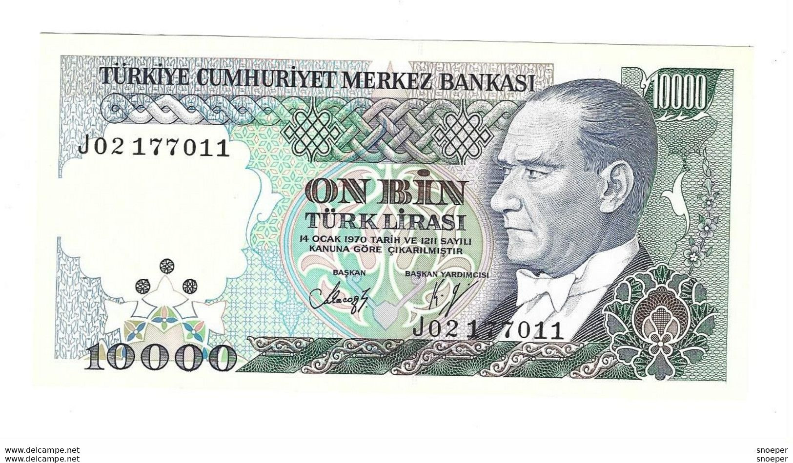 *turkey 10000 Lira 1982  199 Unc - Turchia