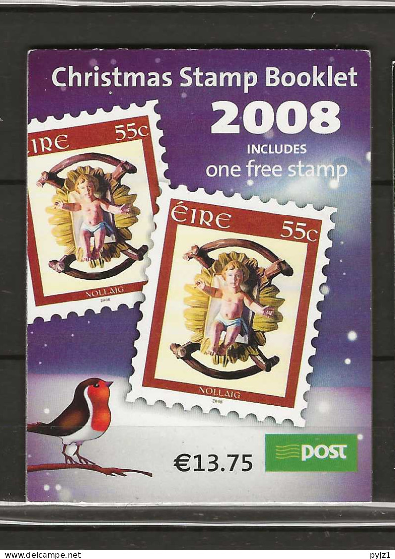 2008 MNH  Ireland, Booklet Christmas Postfris** - Cuadernillos