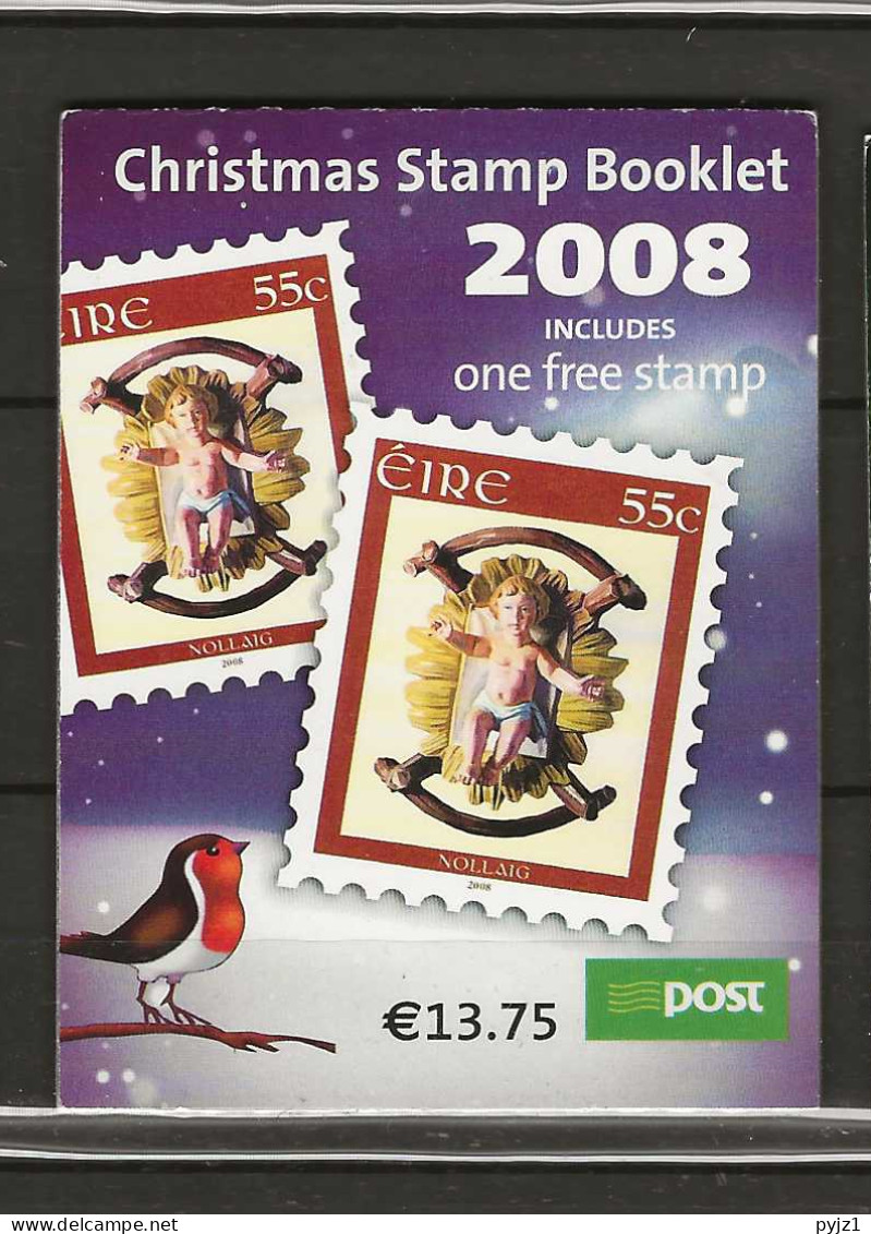 2008 MNH  Ireland, Booklet Christmas Postfris** - Markenheftchen