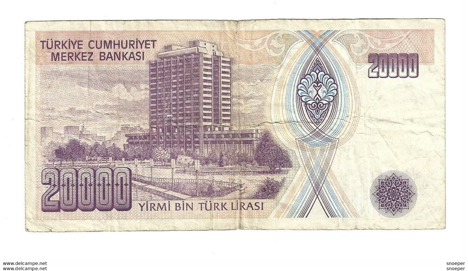 Turkey 20000 Lira 1988  202   Red Signatur - Türkei