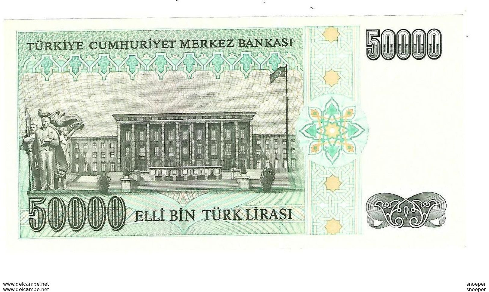 Turkey 50000 Lira 1995  204  Unc - Turquie