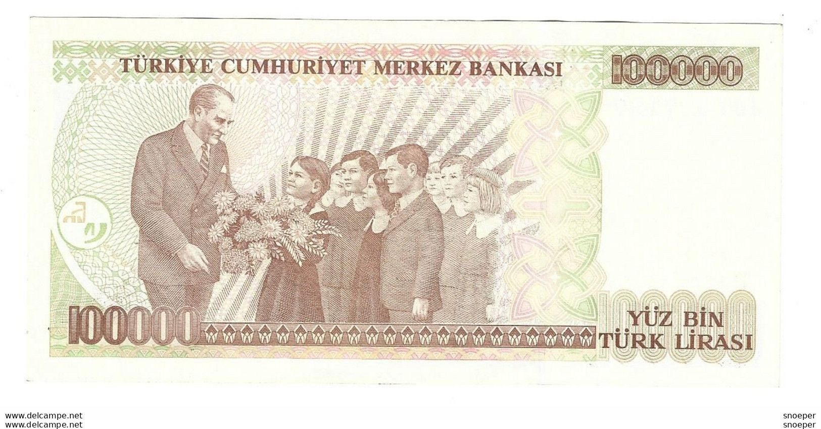 Turkey 100000 Lira 1997  206  Unc - Turchia