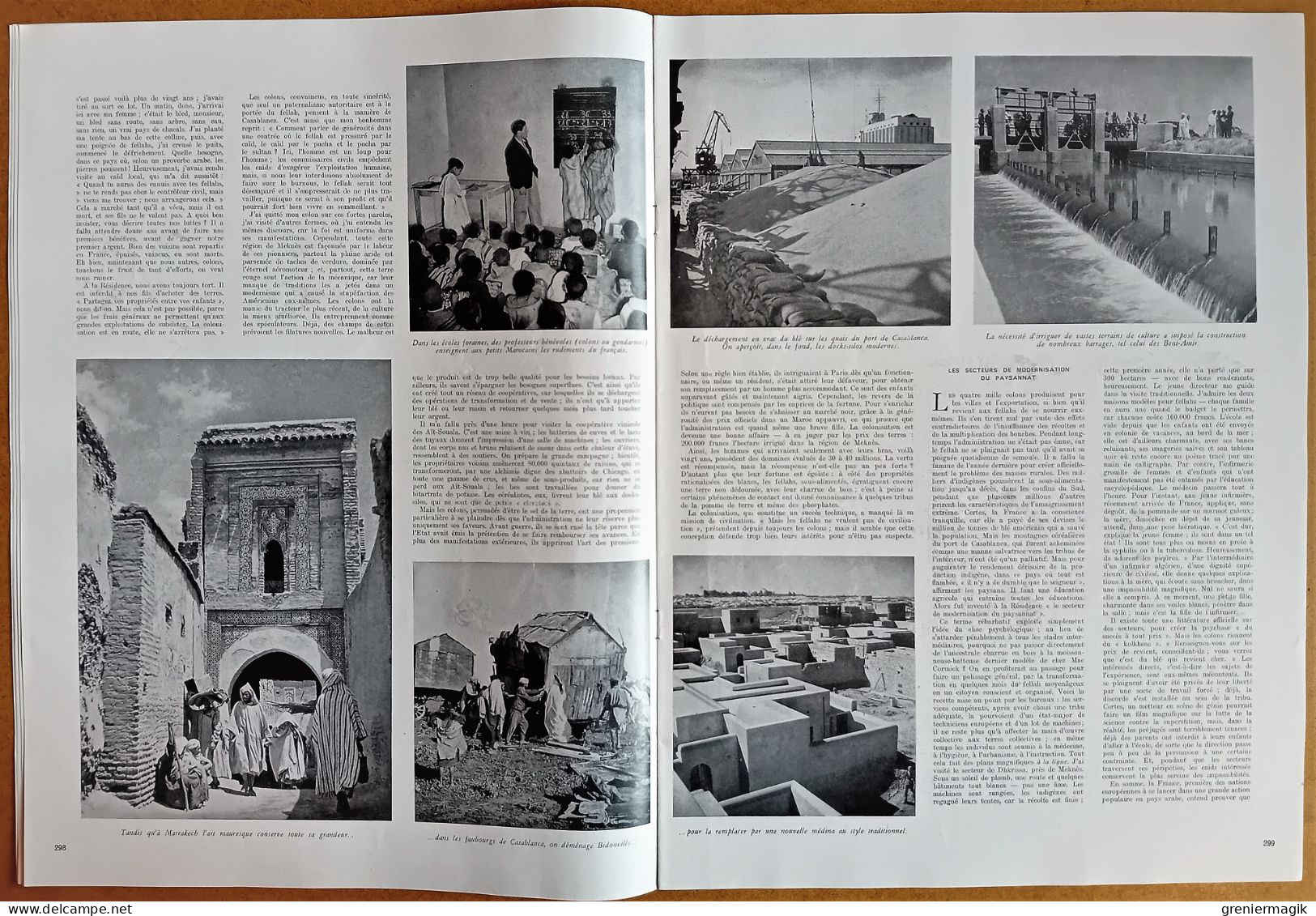 France Illustration N°52 28/09/1946 Accord Franco-vietnamien/Maroc/Sérapéum D'Alexandrie/Jacquinot De Besange/Poulbot - Allgemeine Literatur