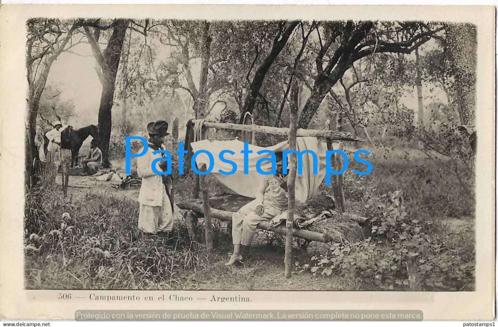 223023 ARGENTINA CHACO COSTUMES NATIVE CAMPAMENTO POSTAL POSTCARD - Argentine