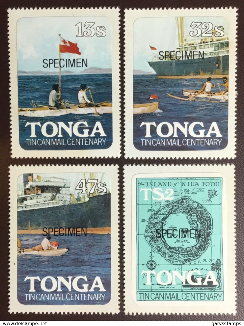 Tonga 1982 Tin Can Mail Cover Specimen MNH - Tonga (1970-...)