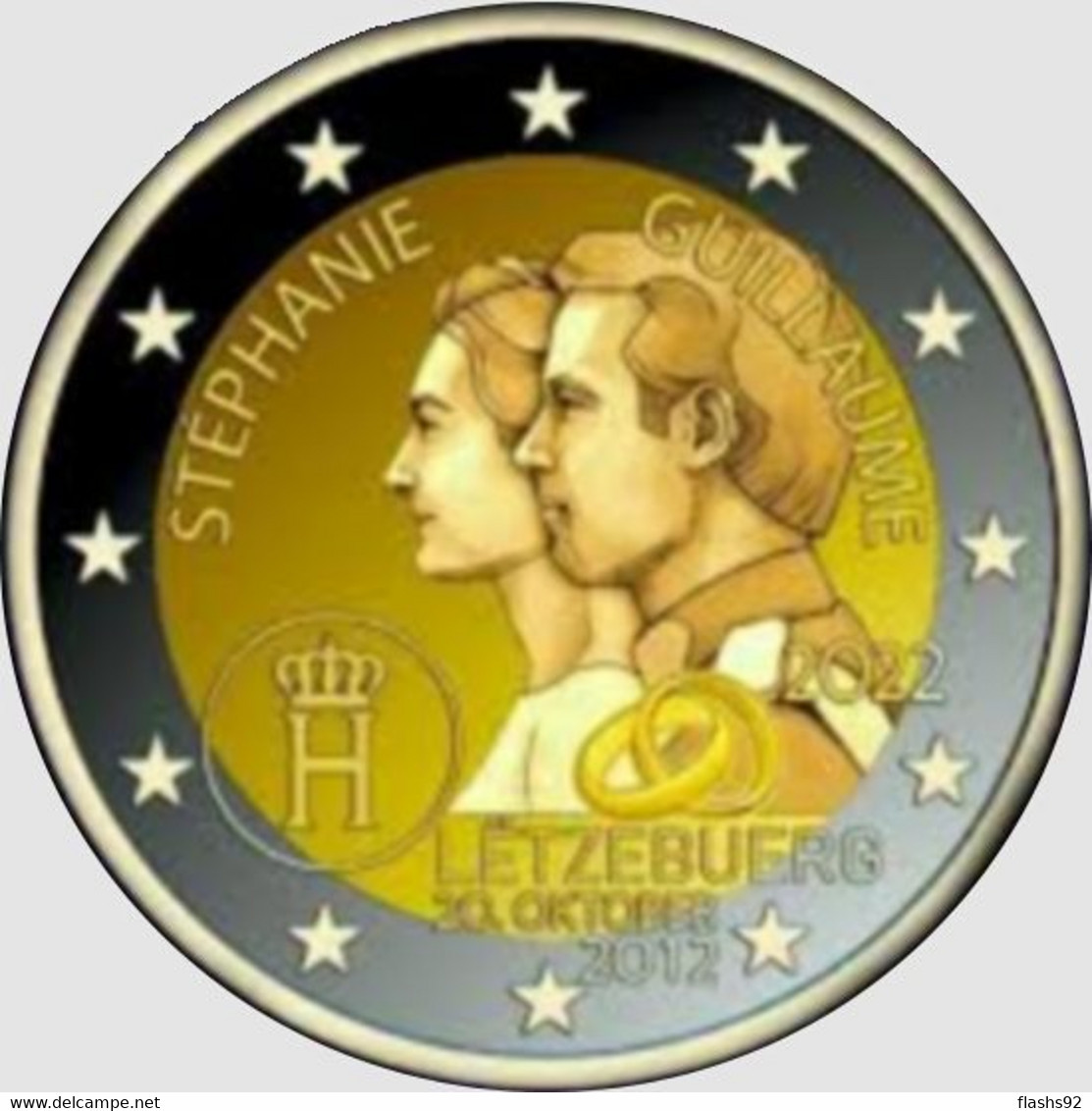 2 Euro Commemorative Luxembourg 2022 Mariage Stephanie Et Guillaume DISPONIBLE - Luxembourg