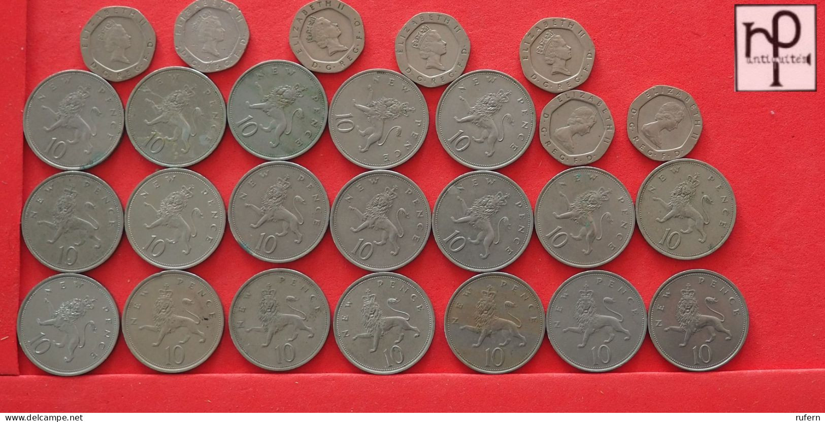 GREAT BRITAIN  - LOT - 26 COINS - 2 SCANS  - (Nº58003) - Collections & Lots