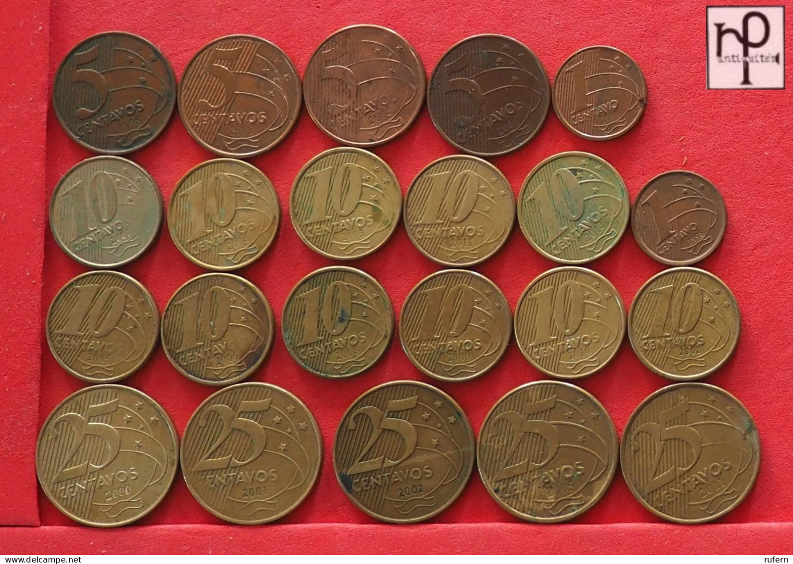 BRAZIL  - LOT - 22 COINS - 2 SCANS  - (Nº58012) - Colecciones Y Lotes