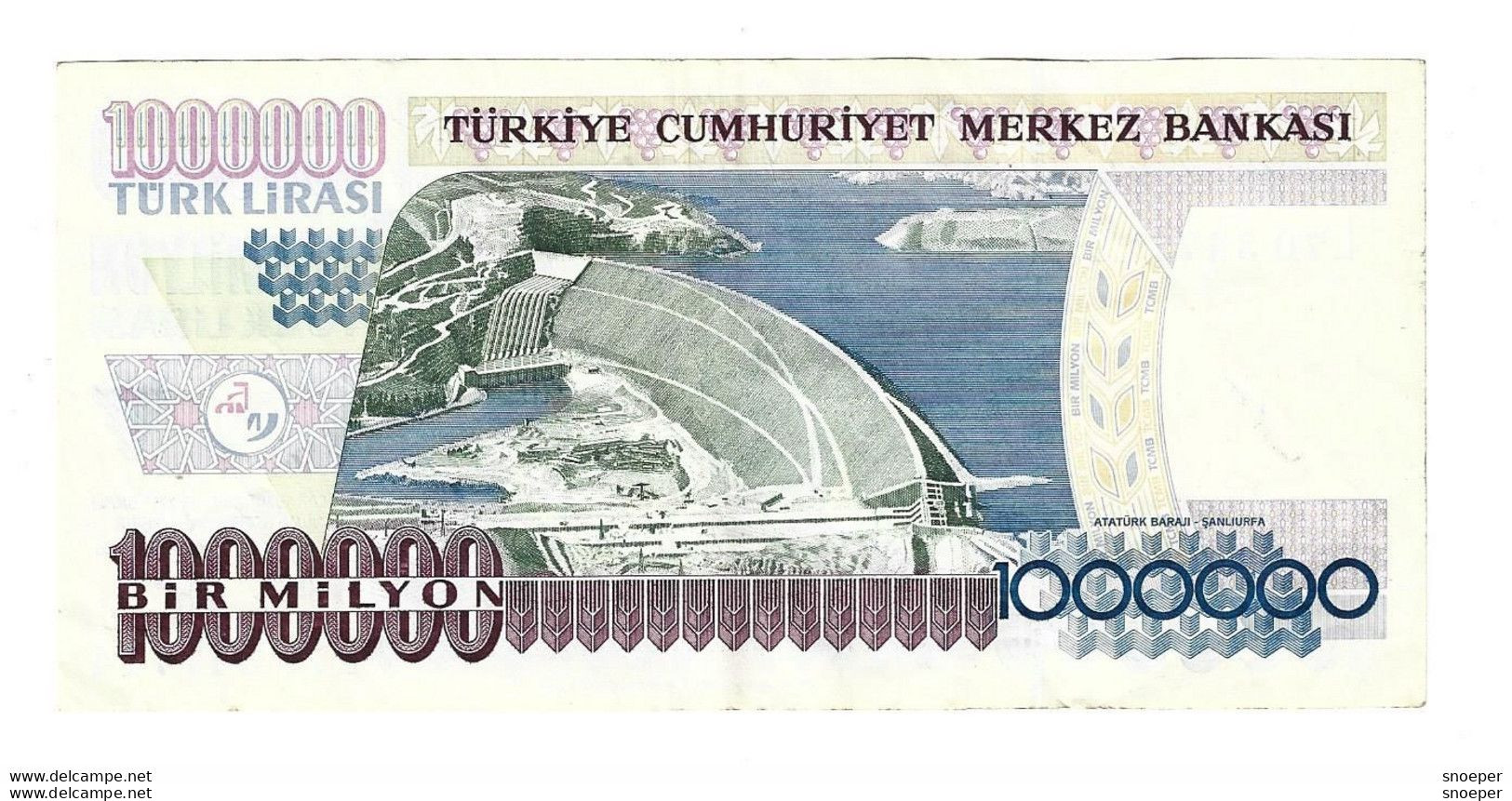 *turkey 1000000 Lira 1995  209 - Turchia