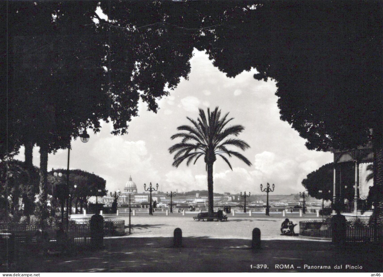 ROMA - Panorama Dal Pincio -  Vgt. 1958 - Tarjetas Panorámicas