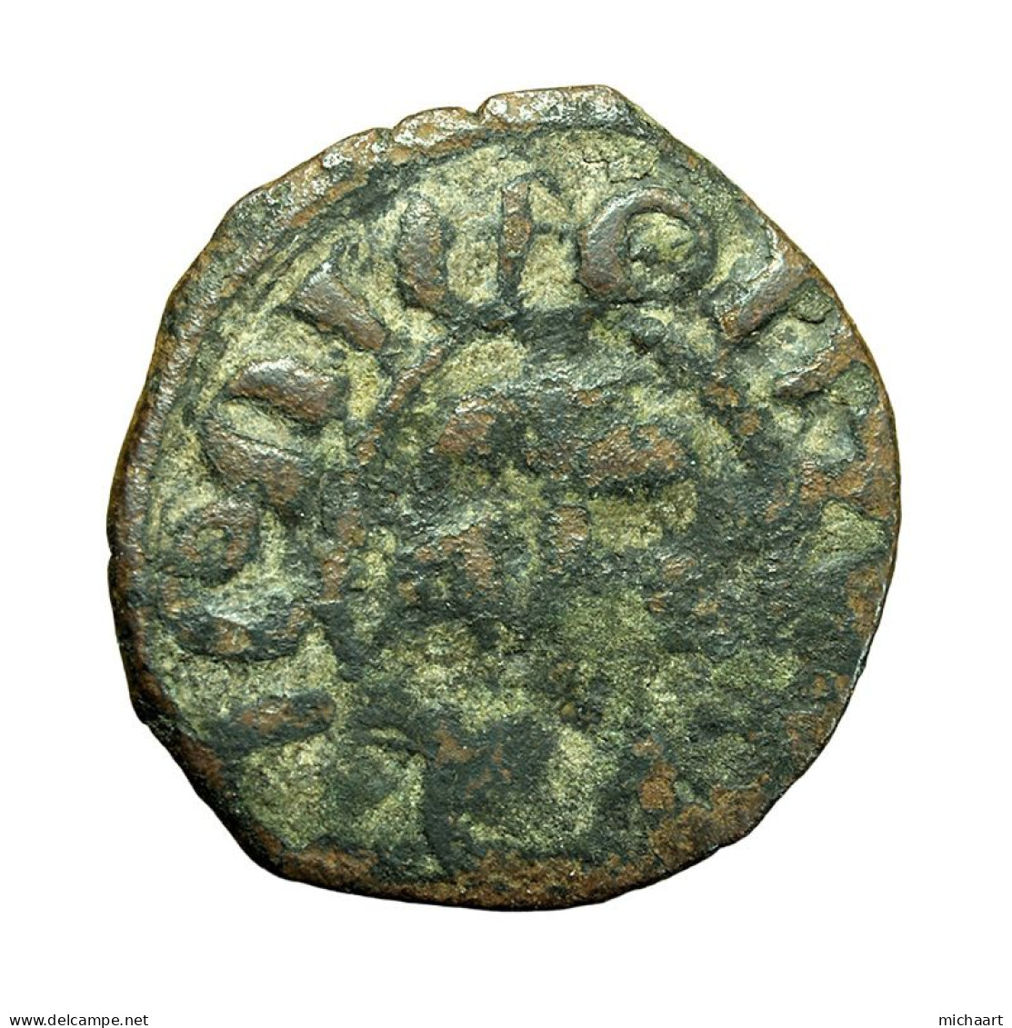 Cilician Armenia Medieval Coin Levon IV Pogh 19mm King / Cross 04363 - Arménie