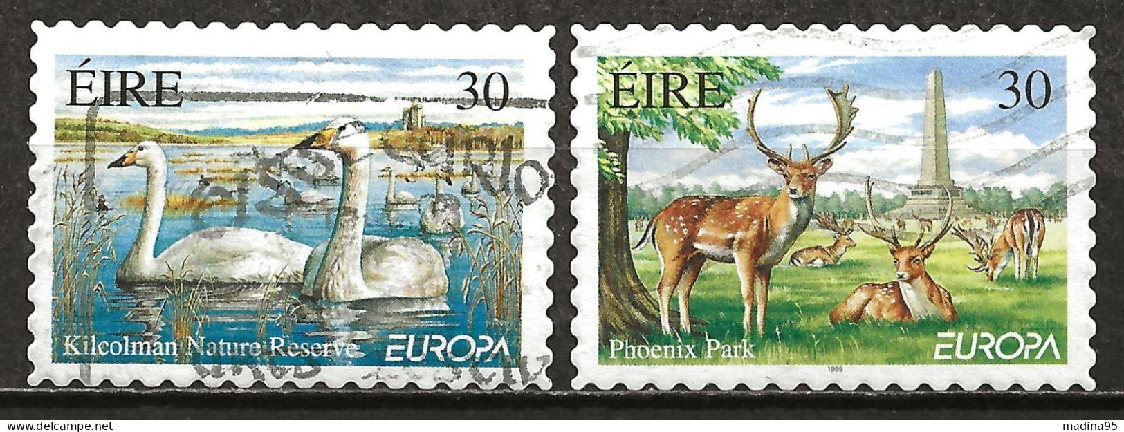IRLANDE: Obl., N° YT 1145 Et 1146, Europa, TB - Used Stamps