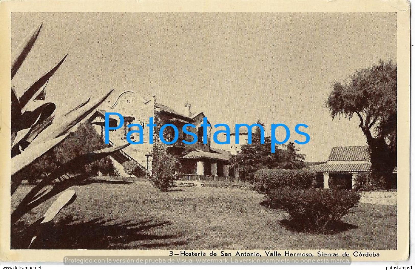 223039 ARGENTINA CORDOBA VALLE HERMOSO HOTEL HOSTERIA DE SAN ANTONIO POSTAL POSTCARD - Argentine