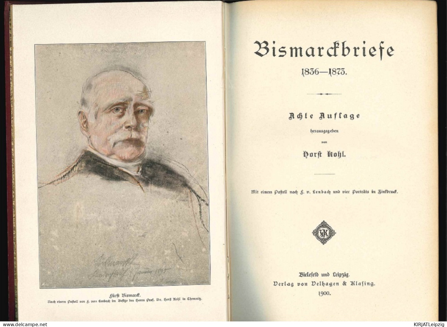 Bismarckbriefe 1836 - 1873. - Livres Anciens