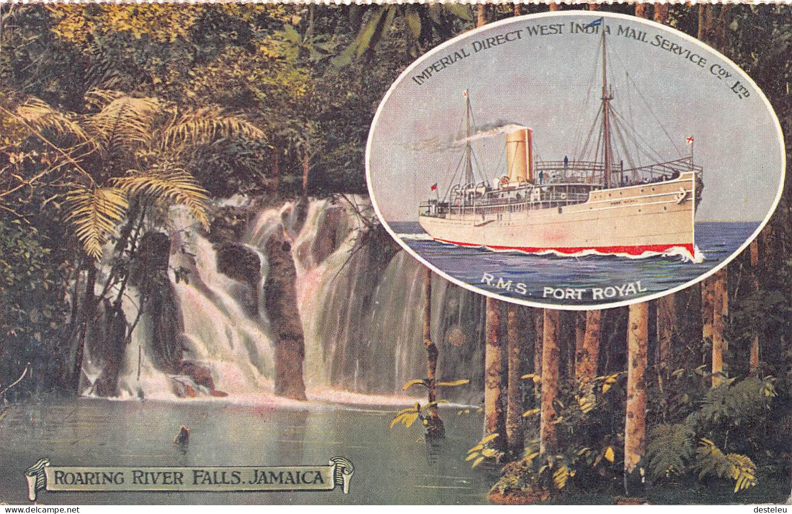 Roaring River Falls -  R.M.S.Port Royal- Jamaica - Jamaica