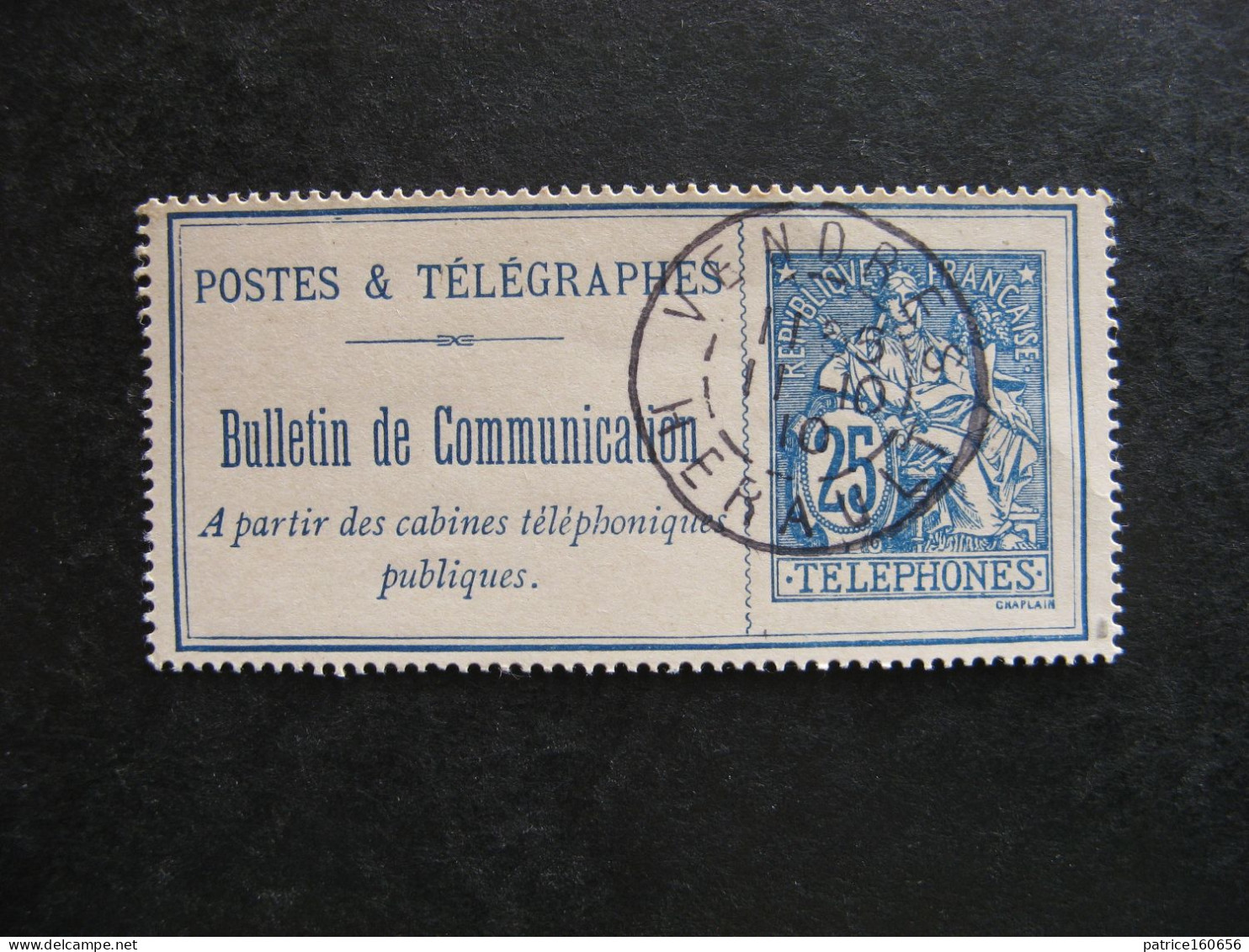 C). TB Timbre Téléphone N°24, Oblitéré . - Telegraaf-en Telefoonzegels