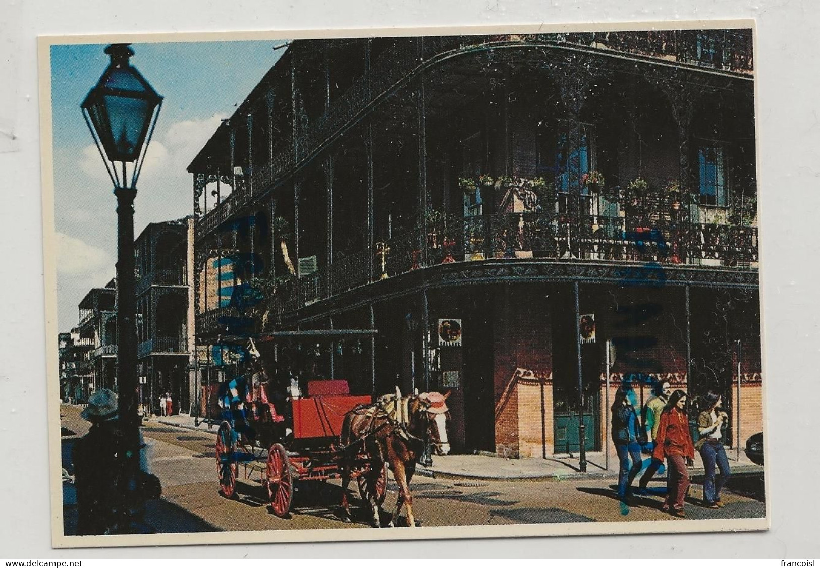 Etats-Unis. Louisiane. New Orleans. French Quarter. Lace Balconies. Caleche - New Orleans