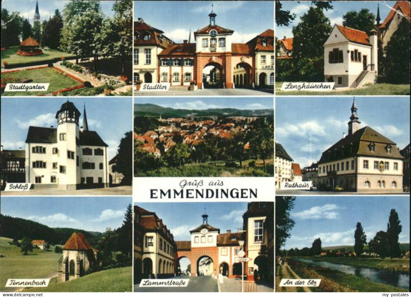 41528334 Emmendingen Stadtgarten Stadttor Lenzhaeuschen Schloss Tennenbach Kapel - Emmendingen