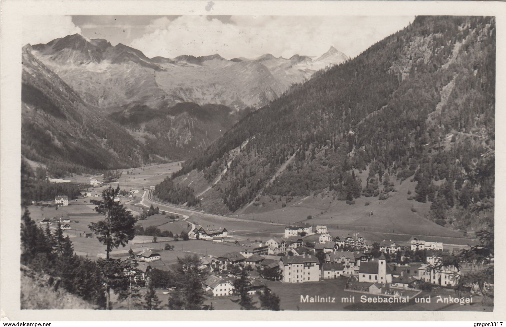 E2899) MALLNITZ Mit Seebachtal U. Ankogel ALT !! Tolle FOTO AK 1931 - Mallnitz