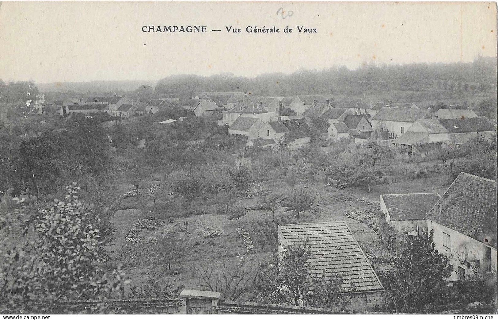 CPA Champagne Sur Oise Vue Général De Vaux - Champagne Sur Oise