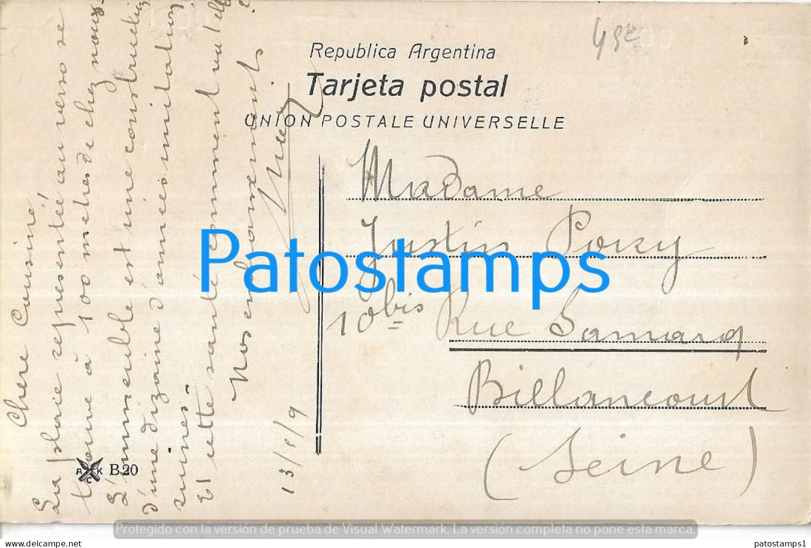 223064 ARGENTINA BUENOS AIRES GRUTA EN LA PLAZA CONSTITUCION CIRCULATED TO FRANCE POSTAL POSTCARD - Argentine