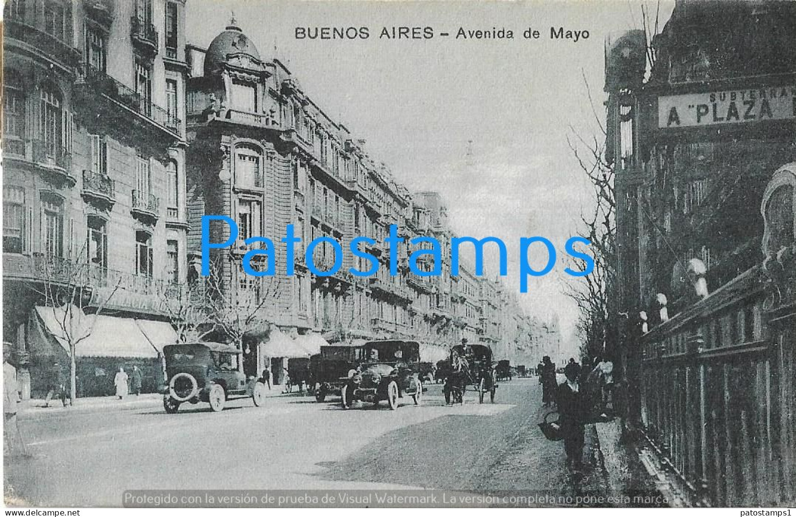 223069 ARGENTINA BUENOS AIRES AVENIDA DE MAYO CIRCULATED TO US POSTAL POSTCARD - Argentine