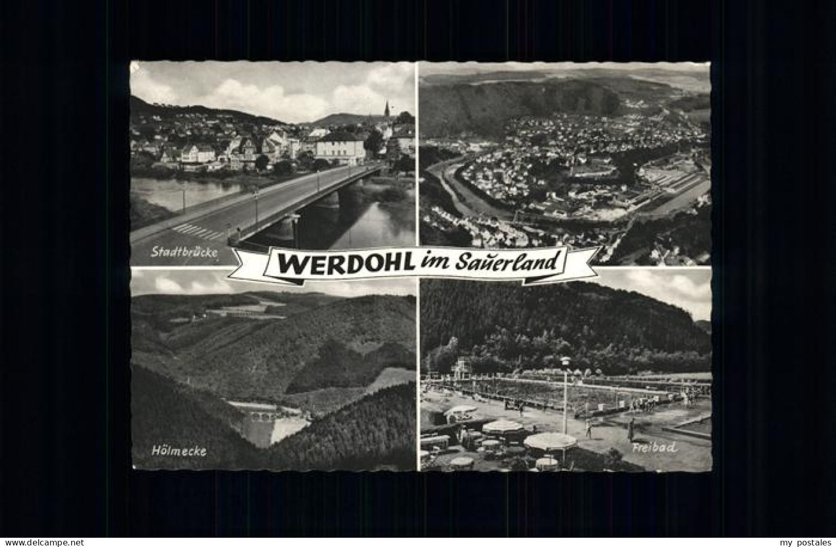 41527439 Werdohl Stadtbruecke Freibad Werdohl - Werdohl