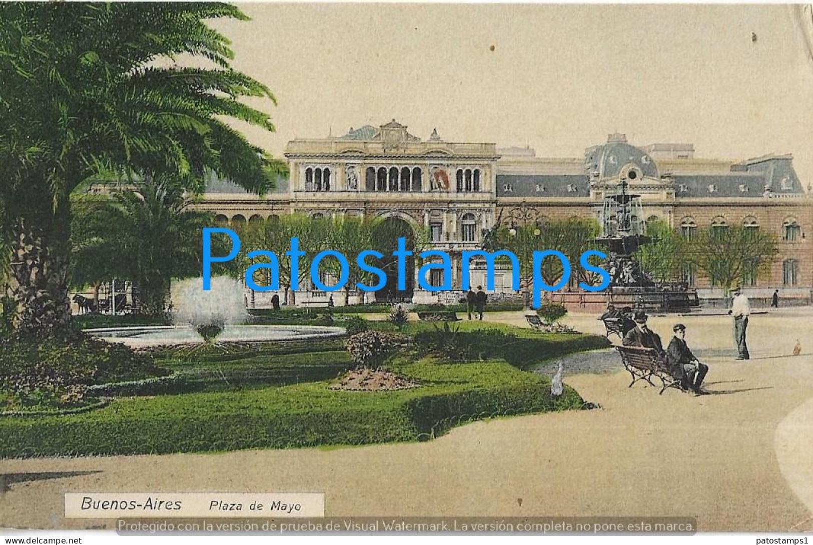 223071 ARGENTINA BUENOS AIRES PLAZA DE MAYO CIRCULATED TO FRANCE POSTAL POSTCARD - Argentine