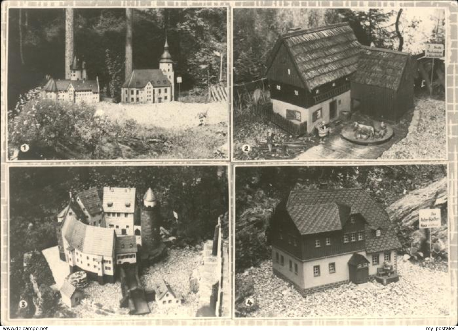 41527380 Waschleithe Miniaturen Schloss Kirche Alte Pechsiederei Pferdegoepel Wa - Grünhain