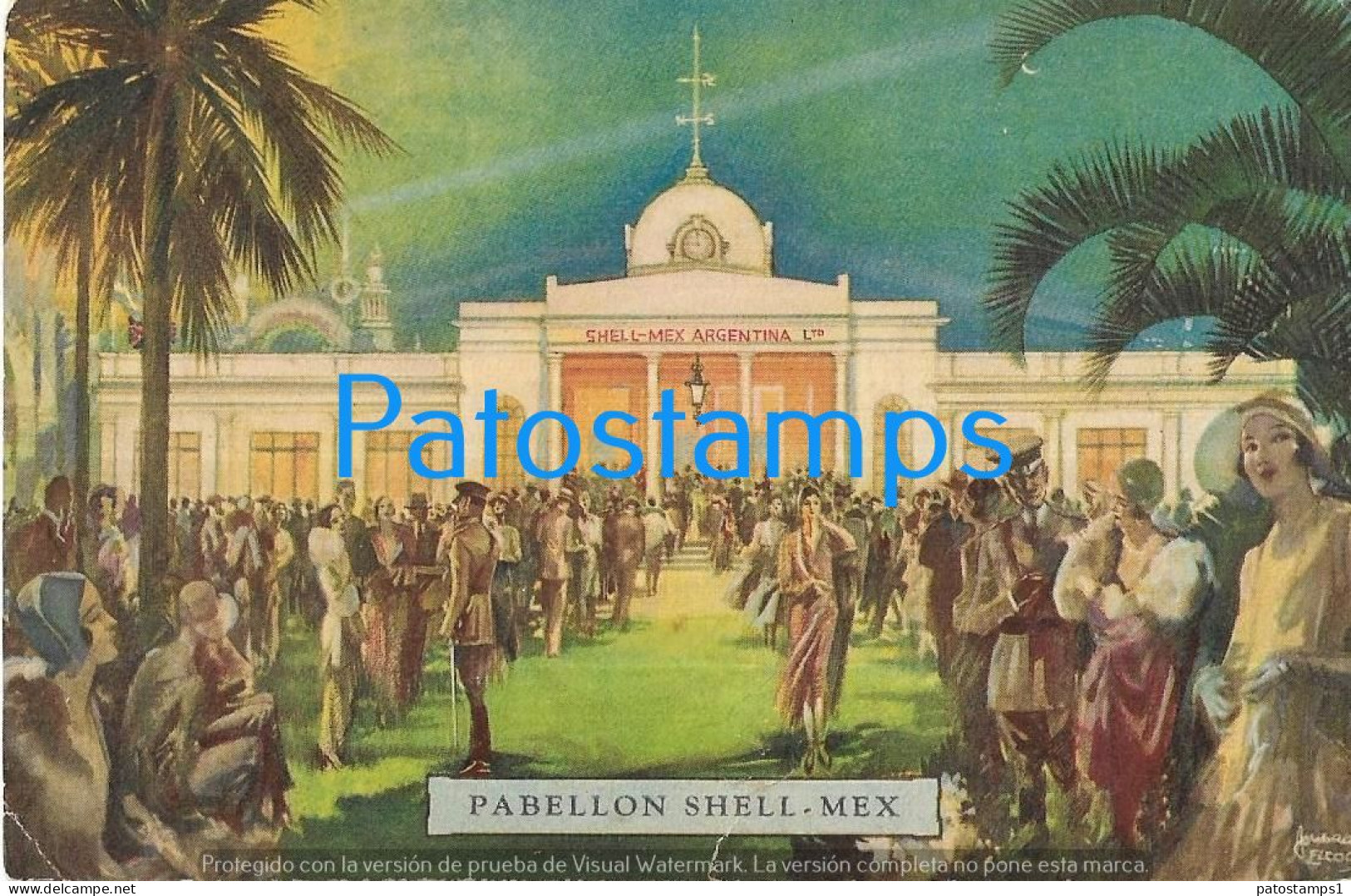 223073 ARGENTINA BUENOS AIRES PABELLON DE LA SHELL - MEX 1931 CIRCULATED TO FRANCE POSTAL POSTCARD - Argentine