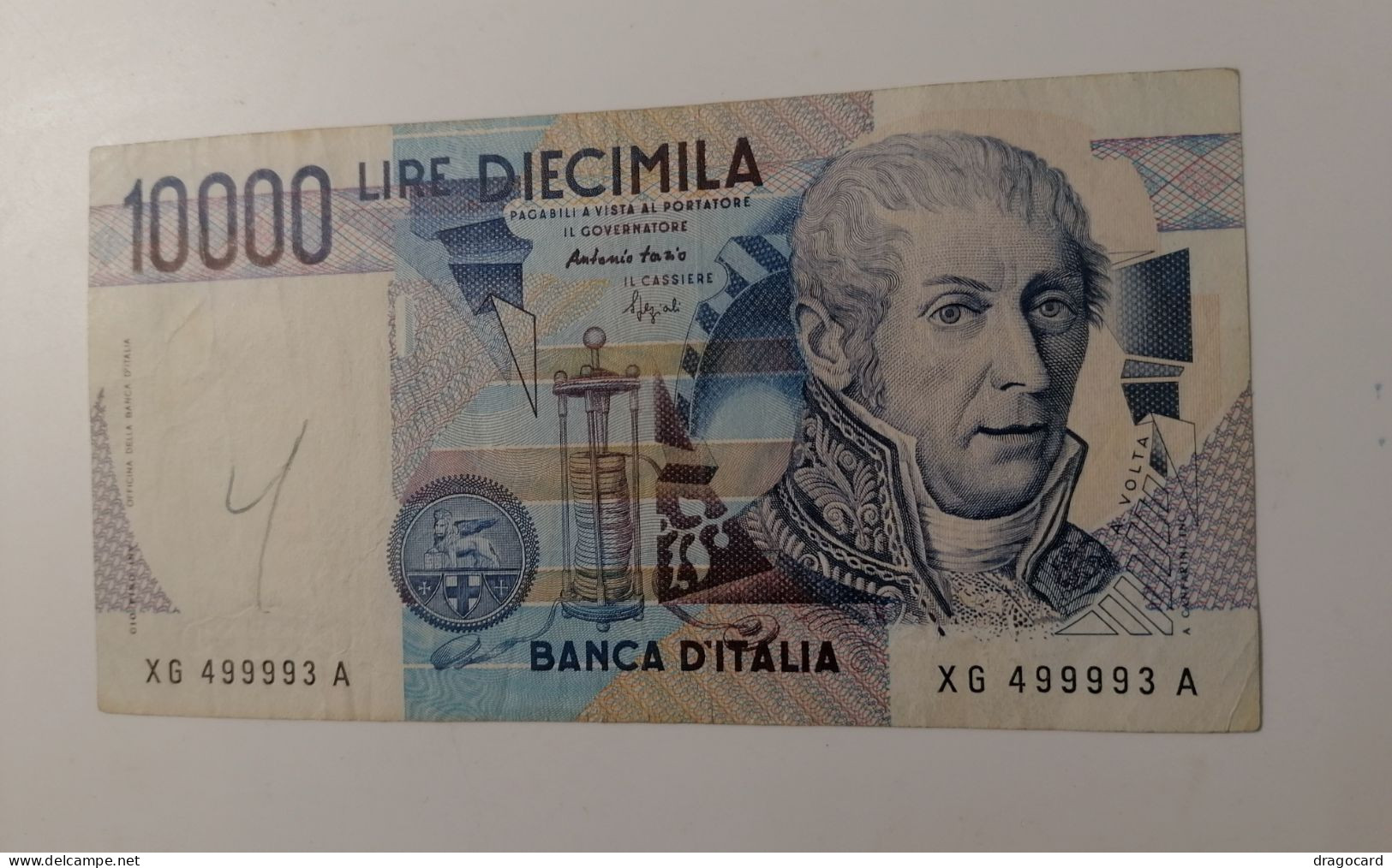 10.000 Alessandro Volta Serie X Sostitutiva Rara - 10.000 Lire