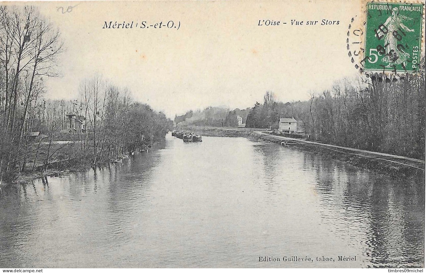 CPA Mériel L'Oise Vue Sur Stors - Meriel