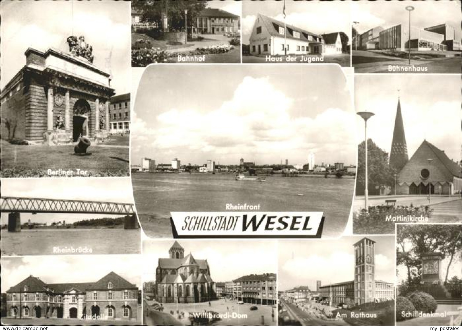 41527196 Wesel Rhein Am Rathaus Rheinbruecke Huas Der Jugend Wesel - Wesel