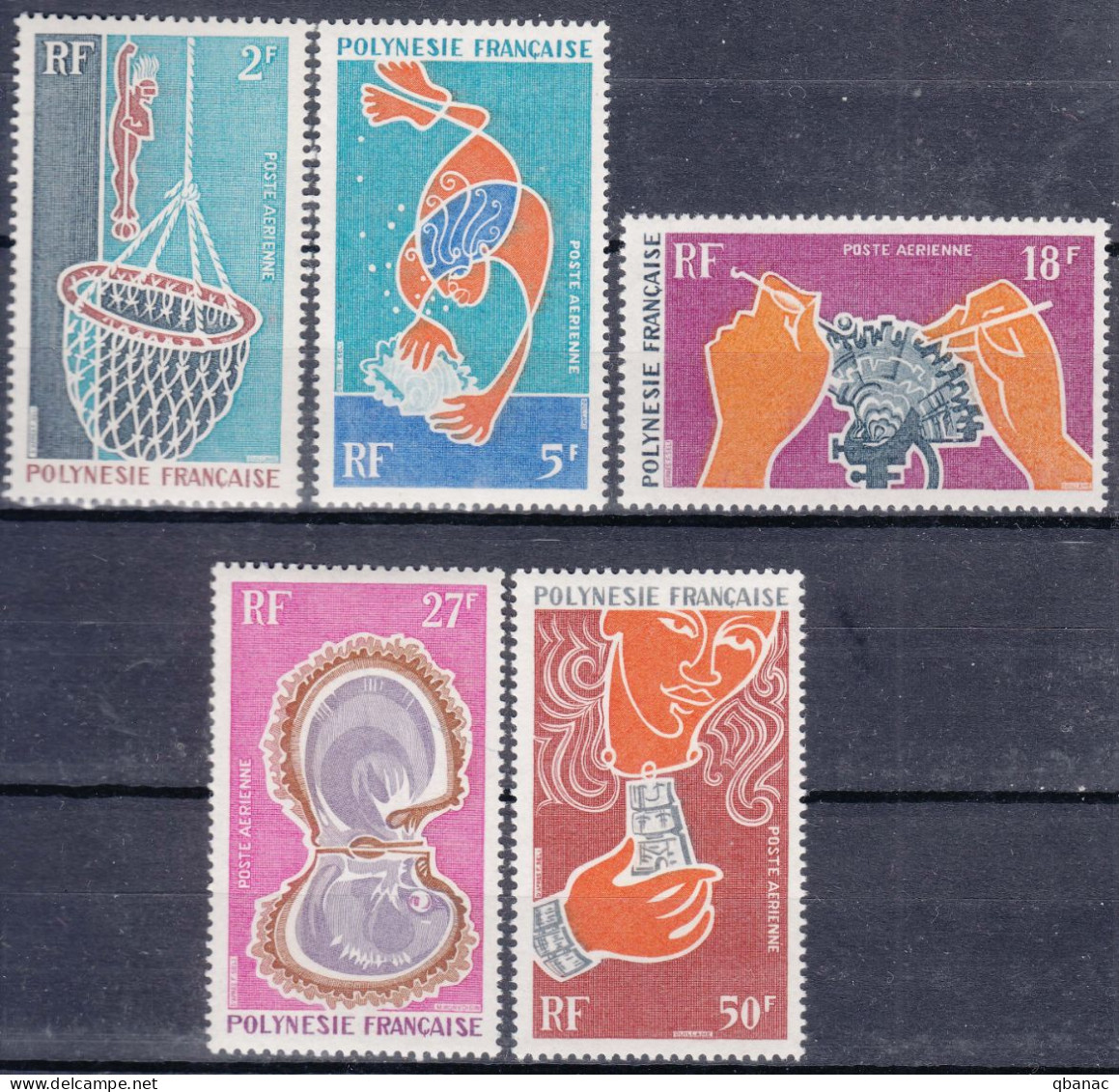 French Polynesia Polinesie 1970 Mi#115-119 Mint Never Hinged - Unused Stamps