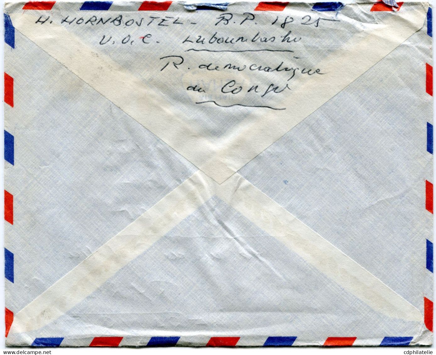 CONGO BELGE LETTRE PAR AVION DEPART LUBUMBASHI 23-5-67 POUR LA FRANCE - Covers & Documents