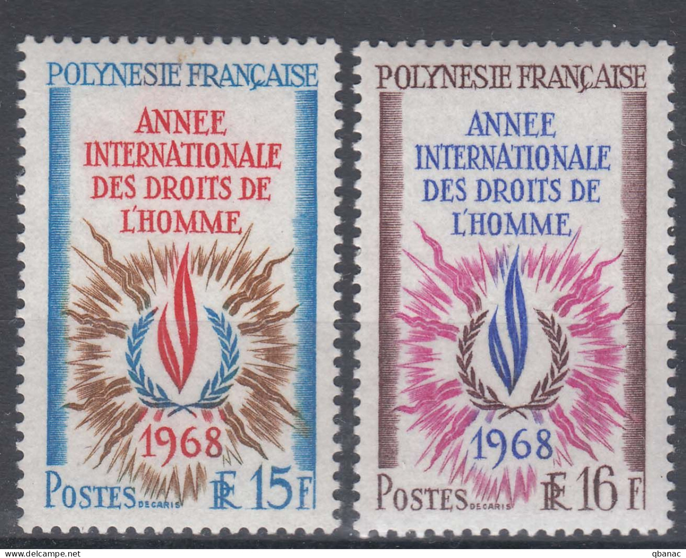 French Polynesia Polinesie 1968 Mi#87-88 Mint Never Hinged - Nuevos