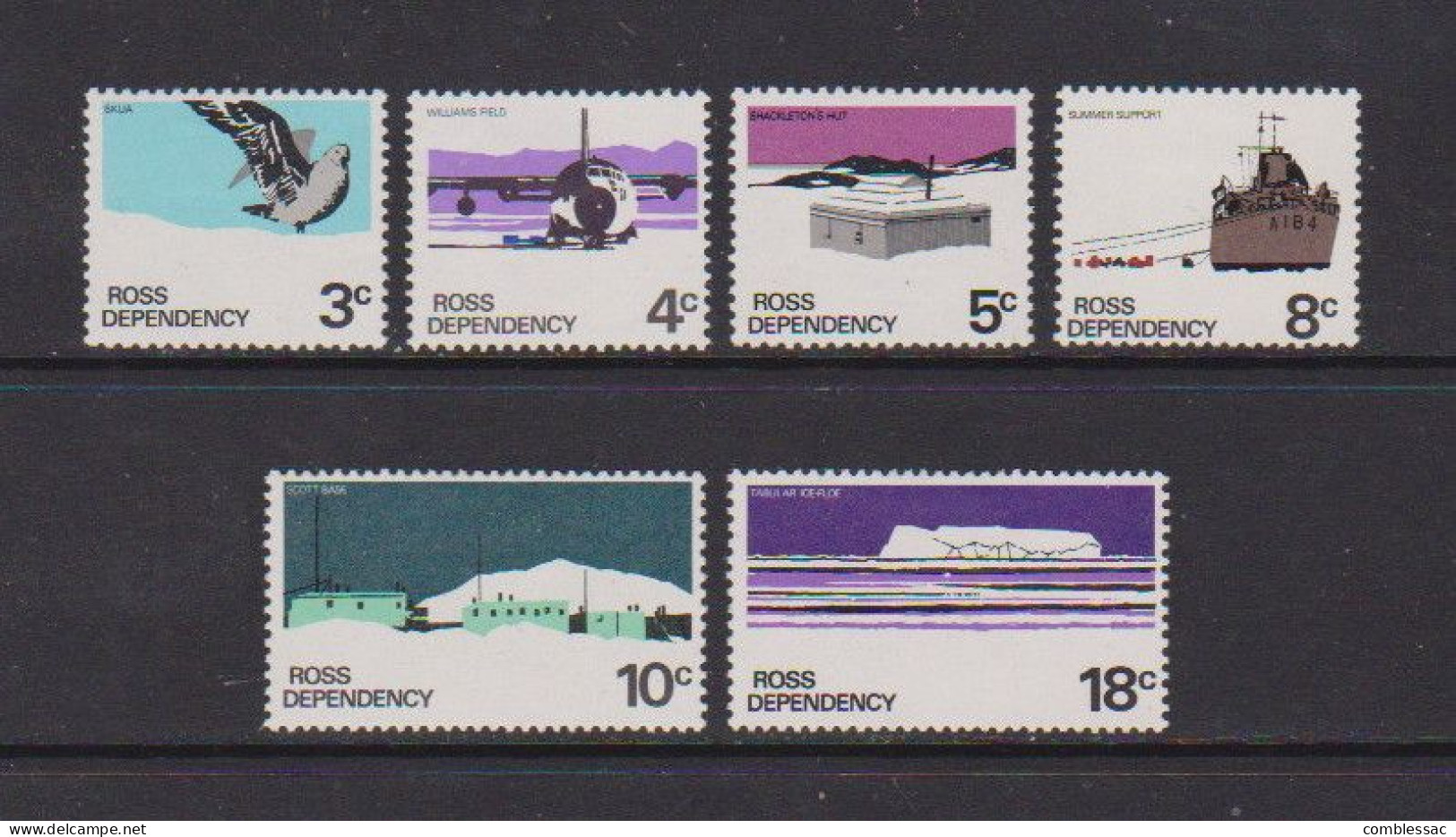 ROSS  DEPENDENCY    1972    Various  Designs    Set  Of  6    MH - Unused Stamps