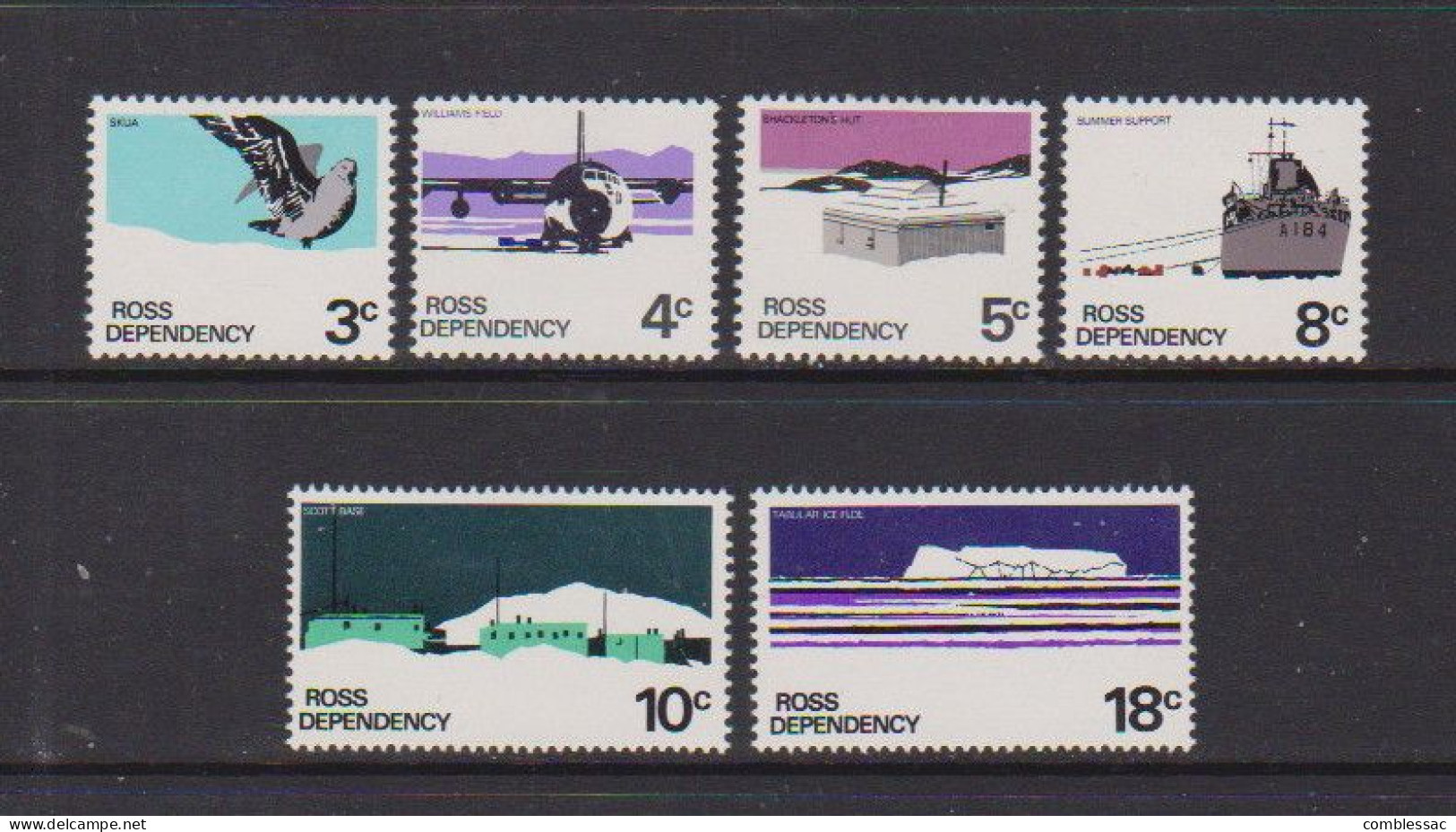 ROSS  DEPENDENCY    1972    Various  Designs    Set  Of  6    MH - Nuevos