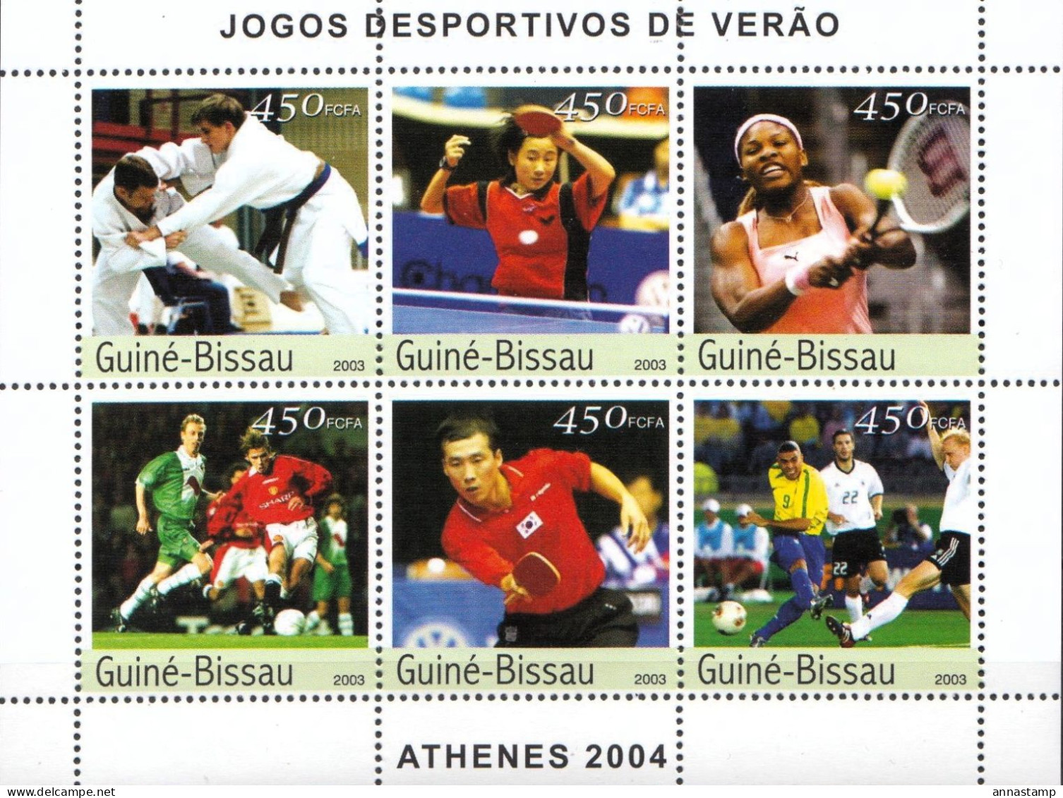 Guinea-Bissau MNH Sheetlet - Sommer 2004: Athen