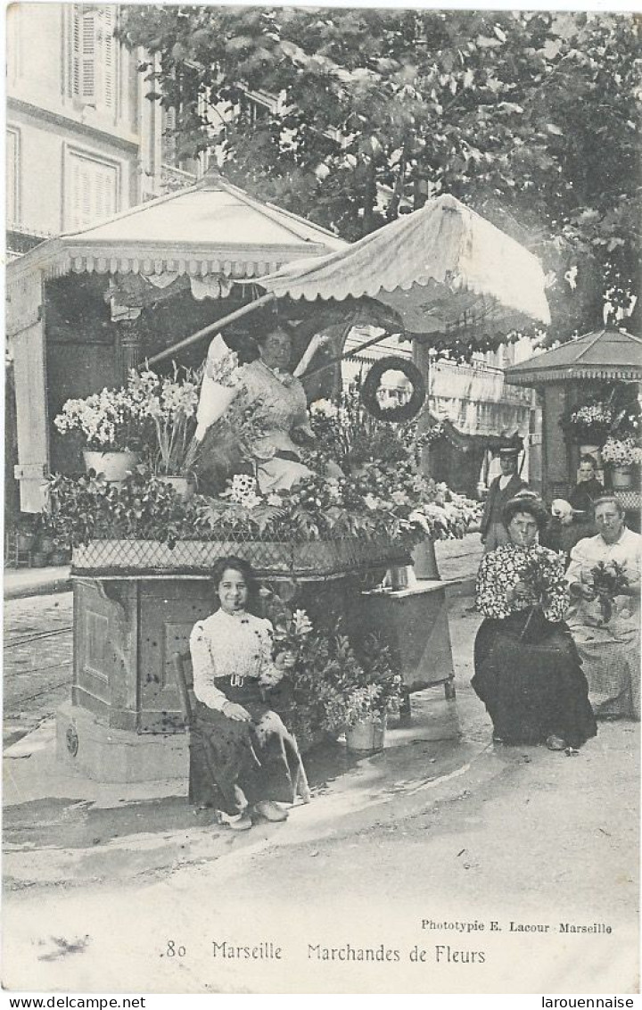 13- MARSEILLE  - MARCHANDES DE FLEURS - Petits Métiers