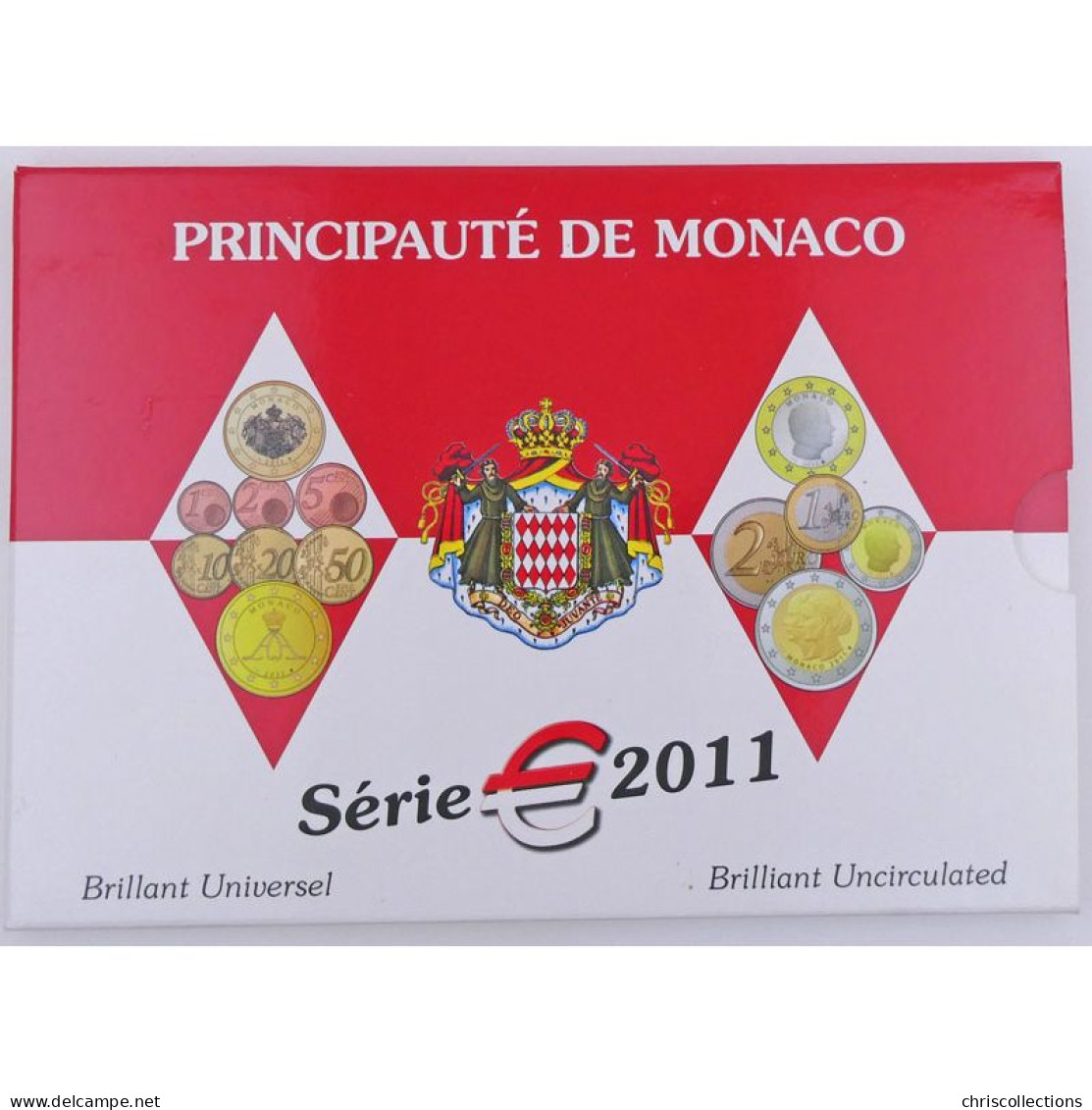 Euro, Monaco, Albert II, Coffret Brillant Universel 2011 - Mónaco